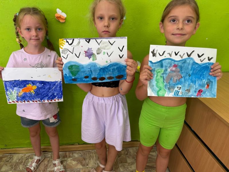 Занятие по рисованию акварельными красками «Золотая рыбка»